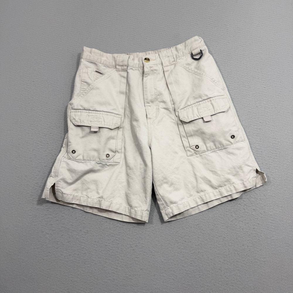 Vintage Falls Creek Shorts Men's 34 Beige Cargo Canvas Utility Gorpcore Outdoors